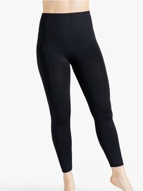 Britt’s Knits Fleece-Lined Black Leggings, Size S/M